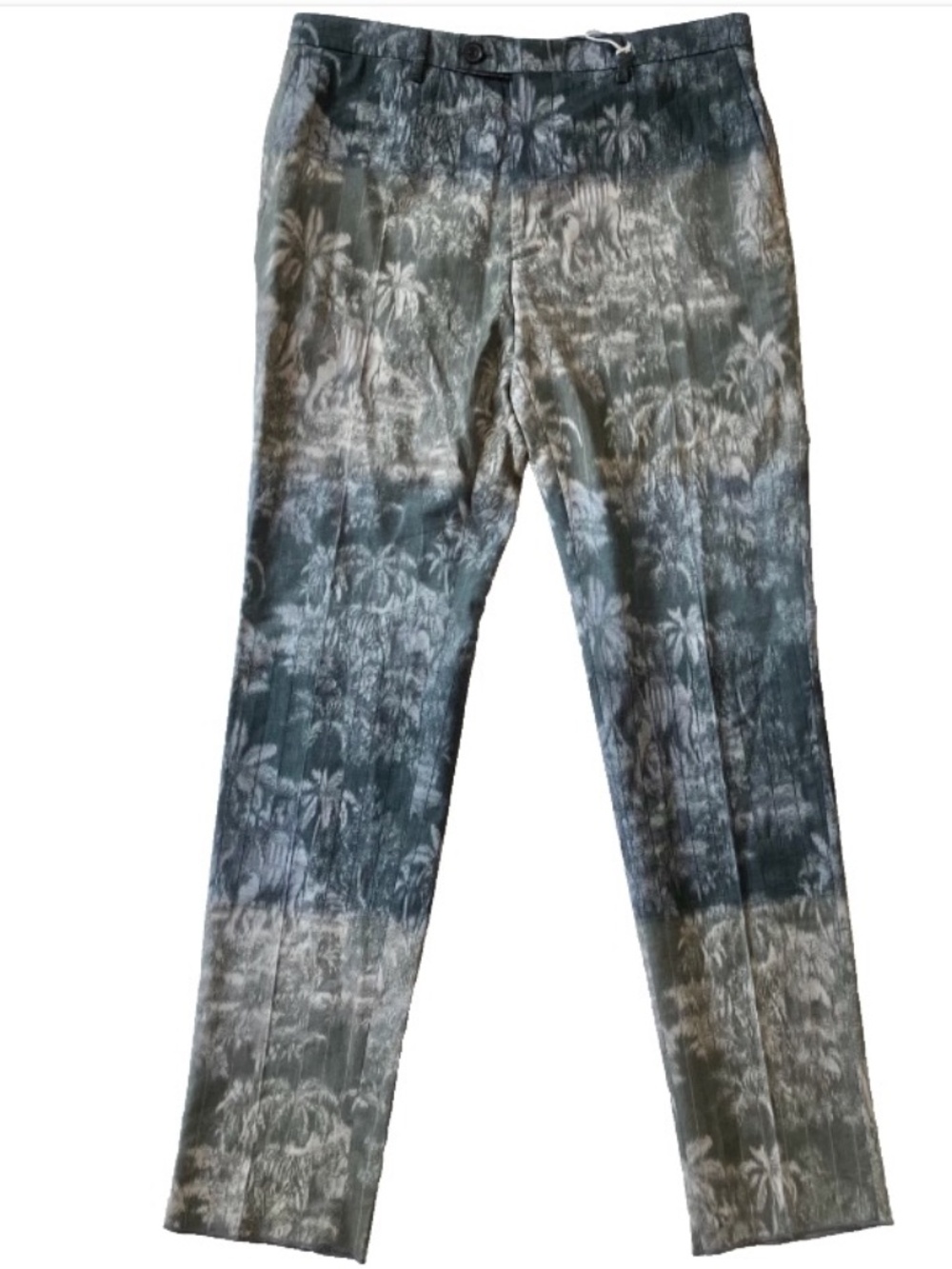 NEW w/TAGS Vivienne Westwood Classic Trousers Palm Tree Print EU 54 L 37” waist